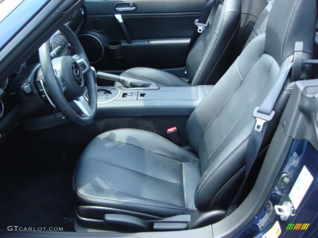 Black Interior 2008 Mazda MX-5 Miata Grand Touring Hardtop Roadster Photo #48511006