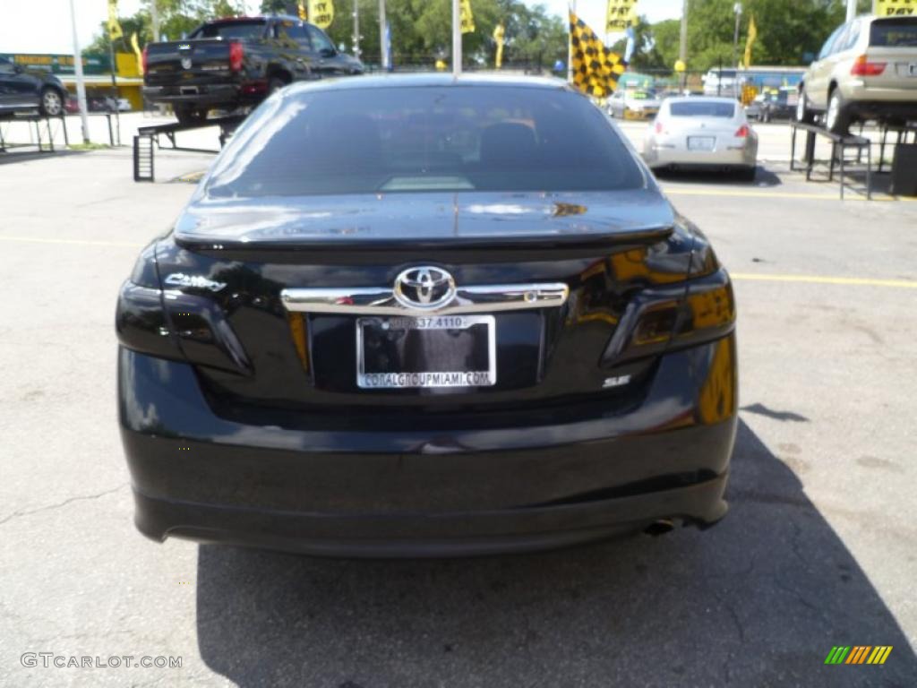 2008 Camry SE - Black / Dark Charcoal photo #5