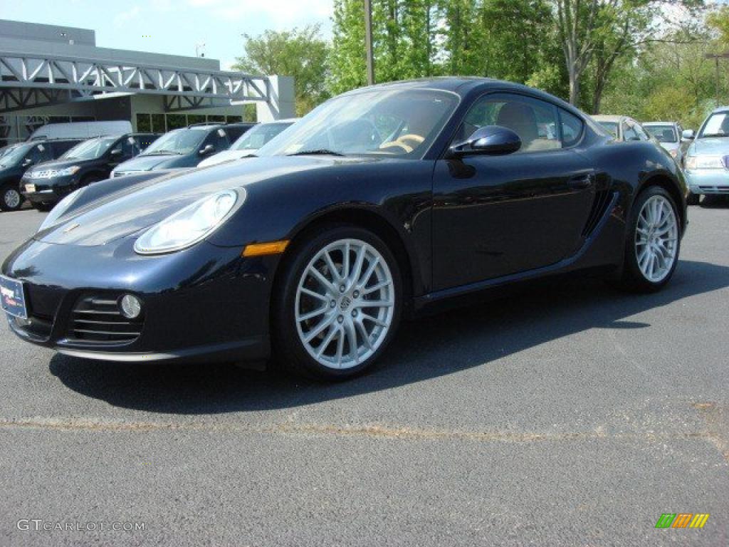 Midnight Blue Metallic 2009 Porsche Cayman Standard Cayman Model Exterior Photo #48512008