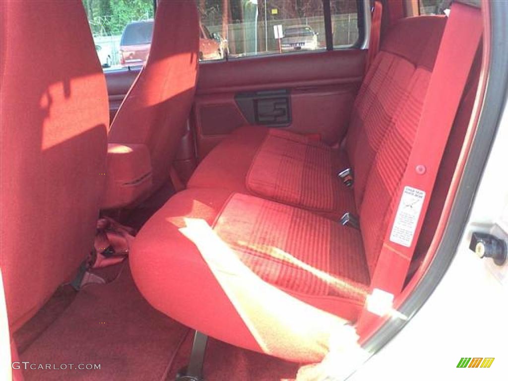 Red Interior 1992 Ford Explorer XLT 4x4 Photo #48512242