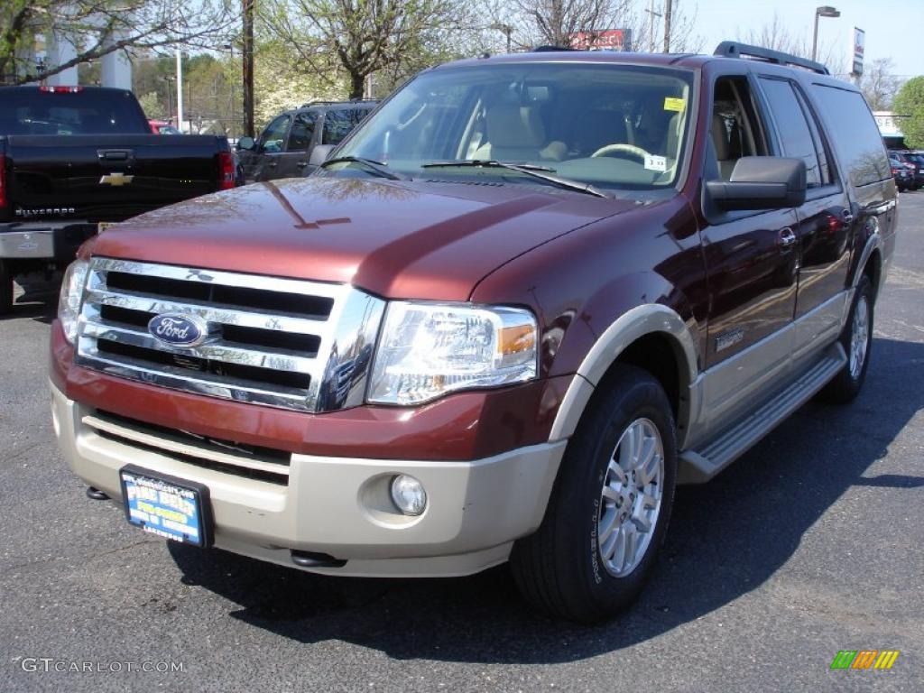 2008 Expedition EL Eddie Bauer 4x4 - Dark Copper Metallic / Camel photo #1