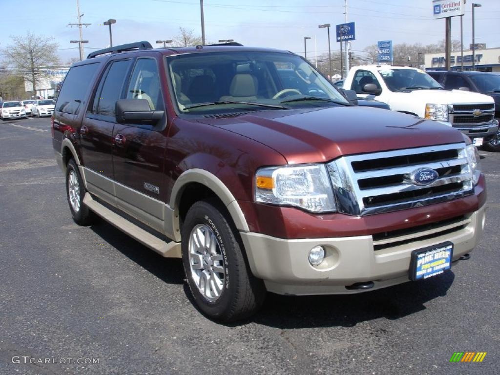 2008 Expedition EL Eddie Bauer 4x4 - Dark Copper Metallic / Camel photo #3