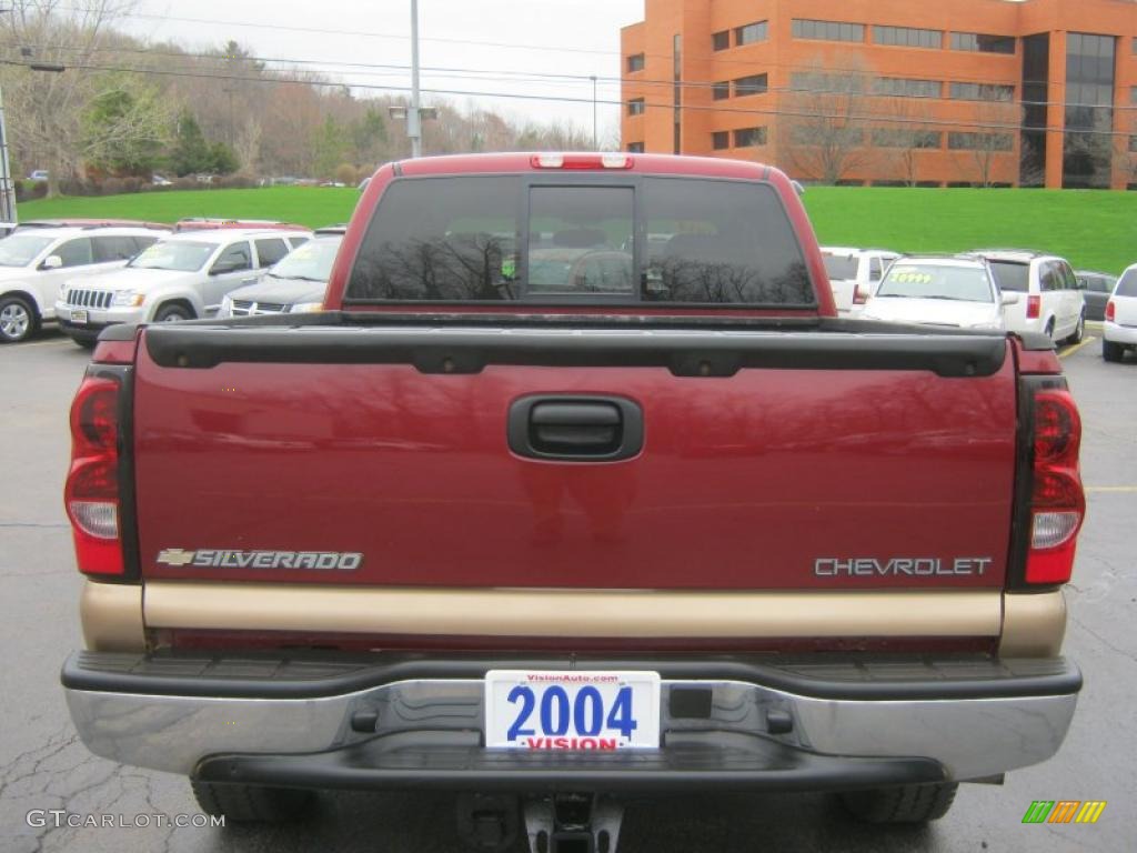 2004 Silverado 1500 Z71 Extended Cab 4x4 - Sport Red Metallic / Medium Gray photo #16