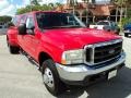 2003 Red Ford F350 Super Duty Lariat Crew Cab 4x4 Dually  photo #2