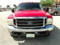 2003 Red Ford F350 Super Duty Lariat Crew Cab 4x4 Dually  photo #16