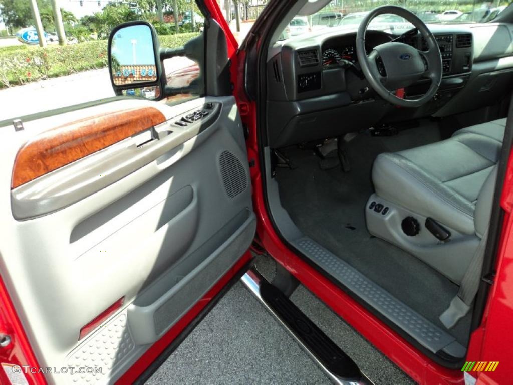 2003 F350 Super Duty Lariat Crew Cab 4x4 Dually - Red / Medium Flint photo #17