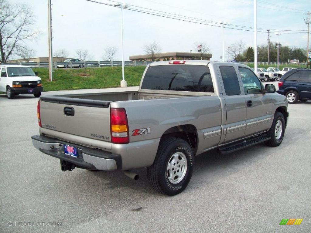 2002 Silverado 1500 LT Extended Cab 4x4 - Light Pewter Metallic / Graphite Gray photo #12