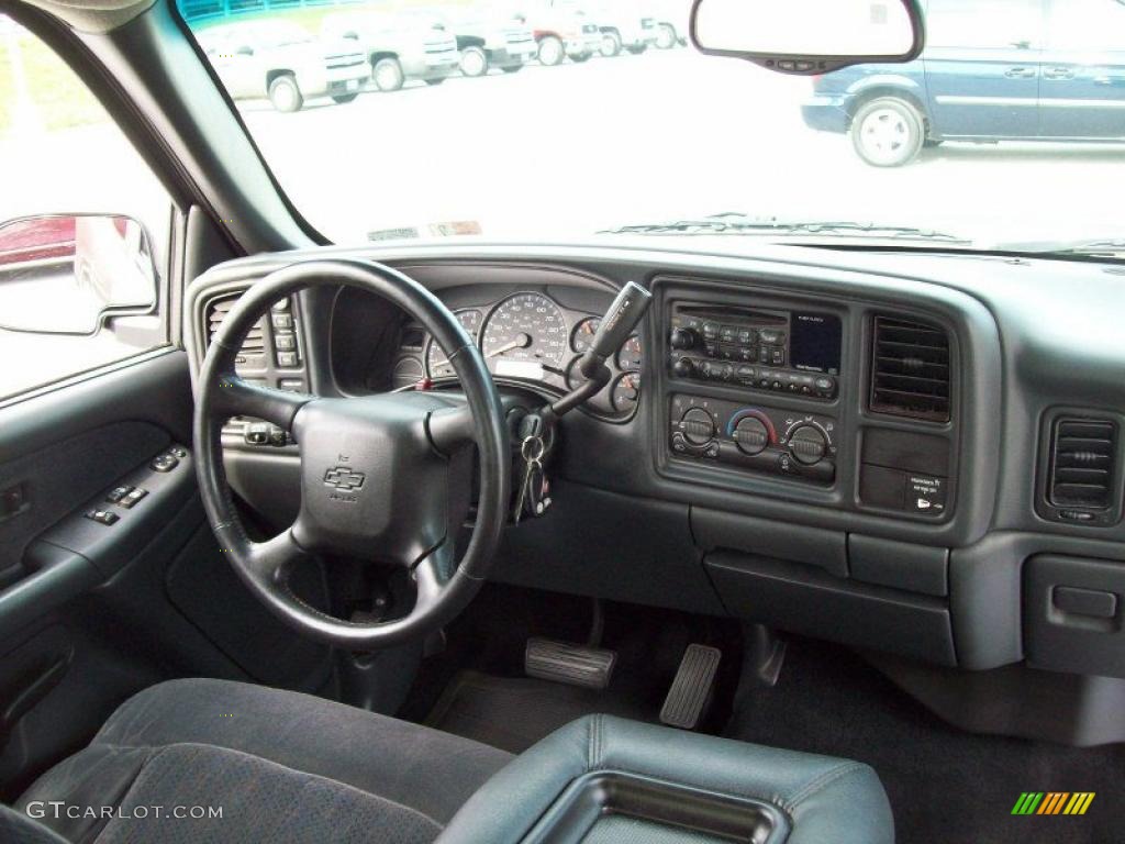 2002 Silverado 1500 LT Extended Cab 4x4 - Light Pewter Metallic / Graphite Gray photo #24