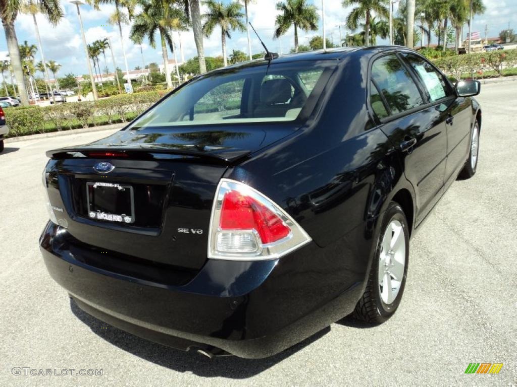 2008 Fusion SE V6 - Dark Blue Ink Metallic / Medium Light Stone photo #6