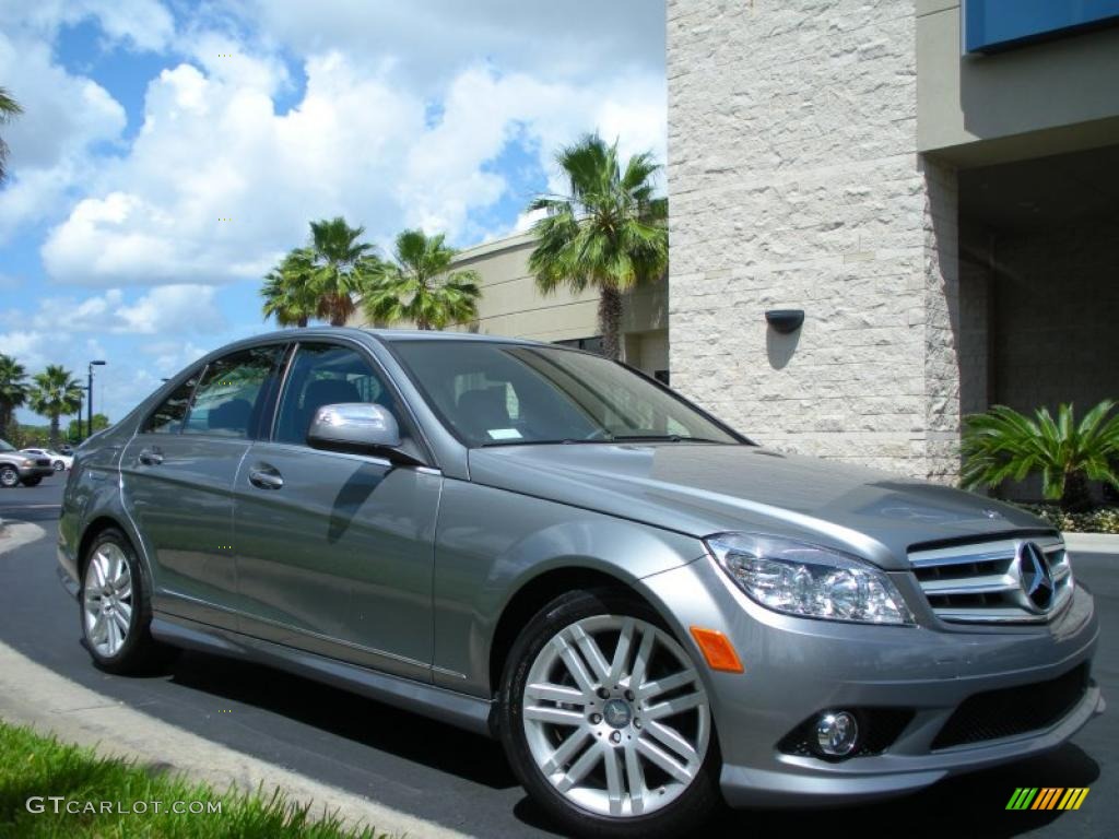 Palladium Silver Metallic 2009 Mercedes-Benz C 300 Sport Exterior Photo #48516193