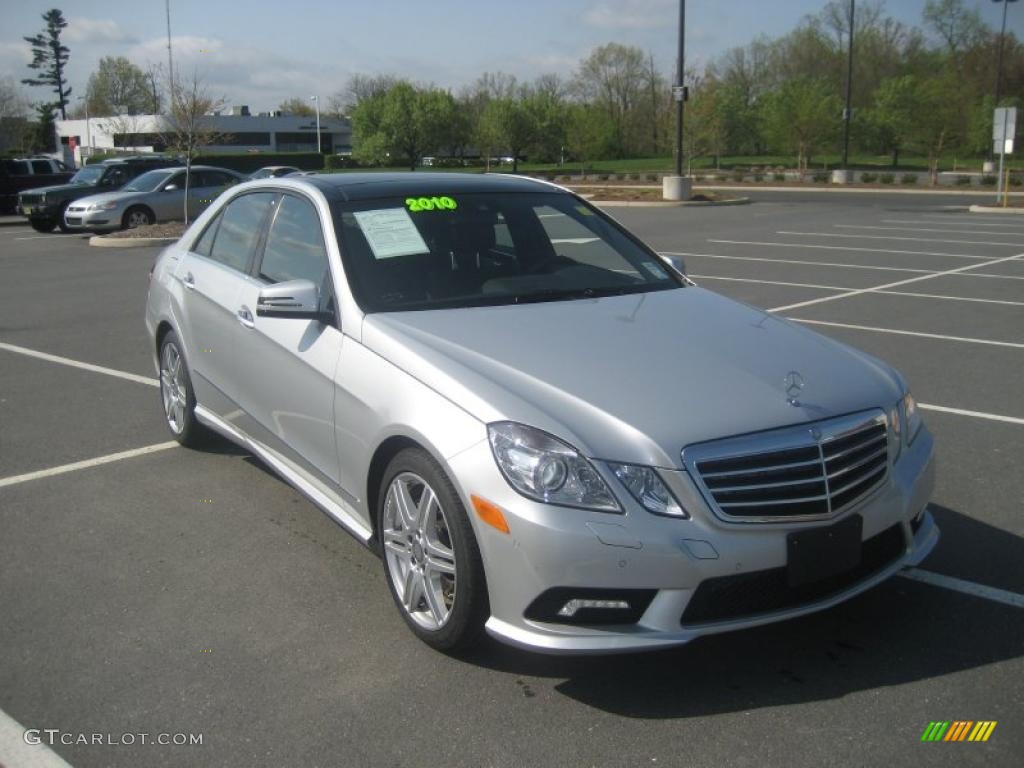 Iridium Silver Metallic 2010 Mercedes-Benz E 550 Sedan Exterior Photo #48516250
