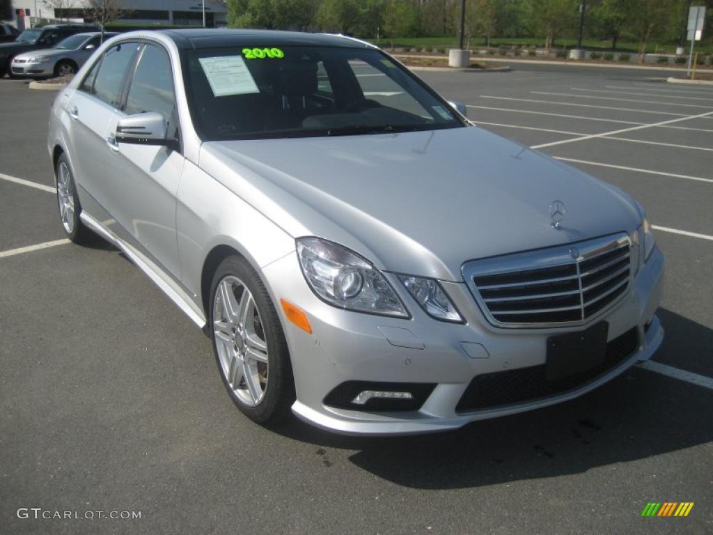 Iridium Silver Metallic 2010 Mercedes-Benz E 550 Sedan Exterior Photo #48516322