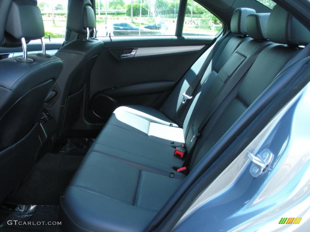 Black Interior 2009 Mercedes-Benz C 300 Sport Photo #48516325