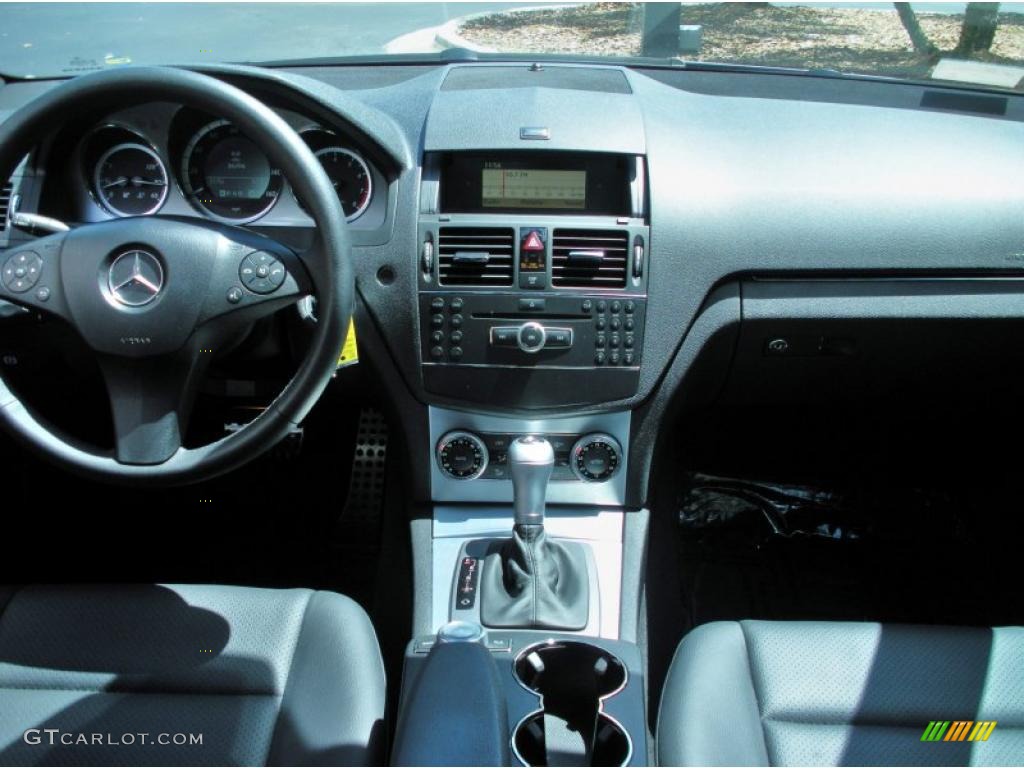 2009 Mercedes-Benz C 300 Sport Black Dashboard Photo #48516397