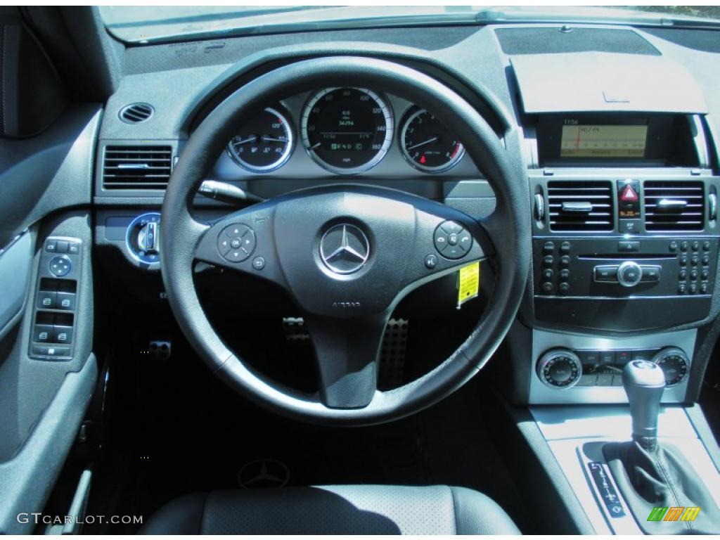 2009 Mercedes-Benz C 300 Sport Black Dashboard Photo #48516412