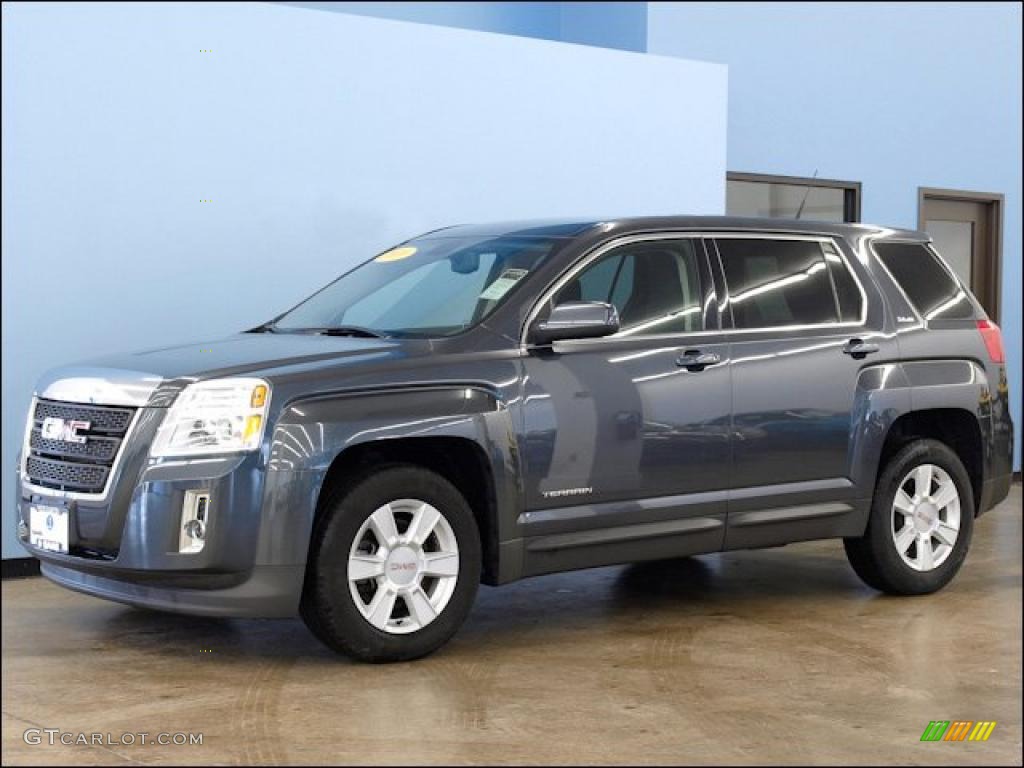 Cyber Gray Metallic 2010 GMC Terrain SLE AWD Exterior Photo #48516880
