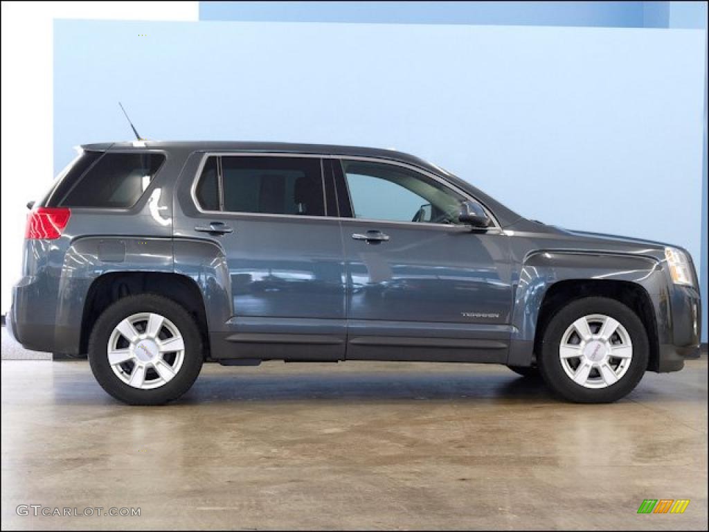 2010 Terrain SLE AWD - Cyber Gray Metallic / Jet Black photo #5