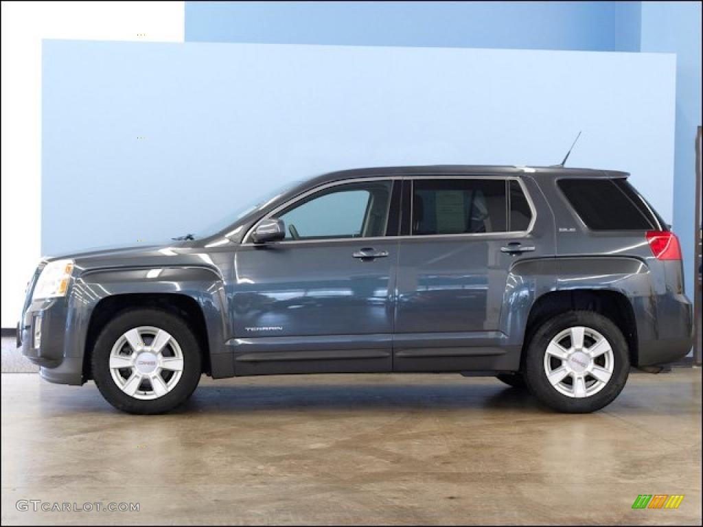 Cyber Gray Metallic 2010 GMC Terrain SLE AWD Exterior Photo #48516901