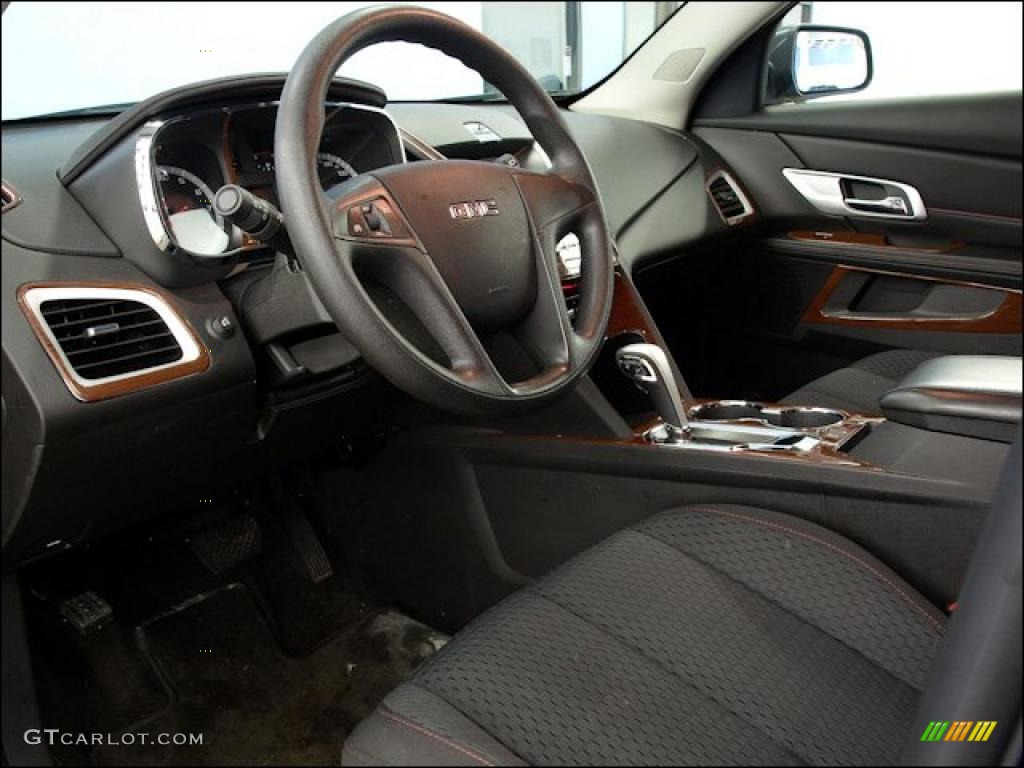 Jet Black Interior 2010 GMC Terrain SLE AWD Photo #48517087