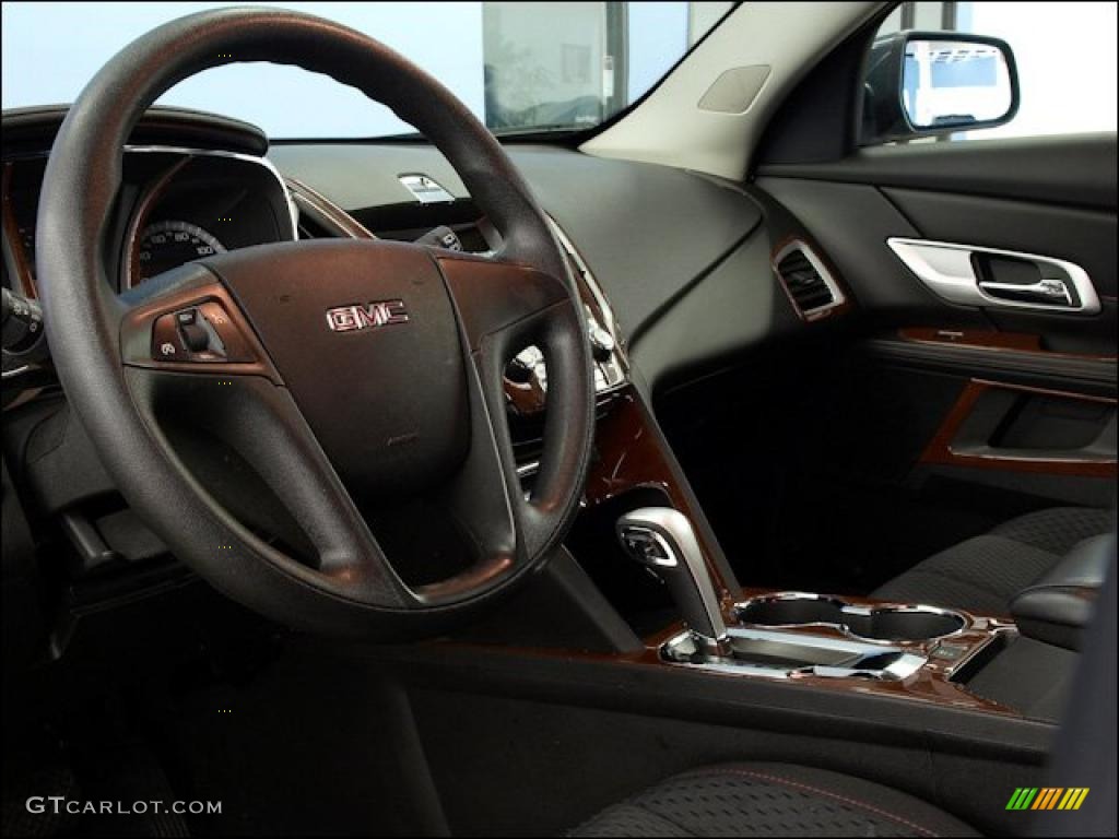 2010 GMC Terrain SLE AWD Jet Black Steering Wheel Photo #48517099