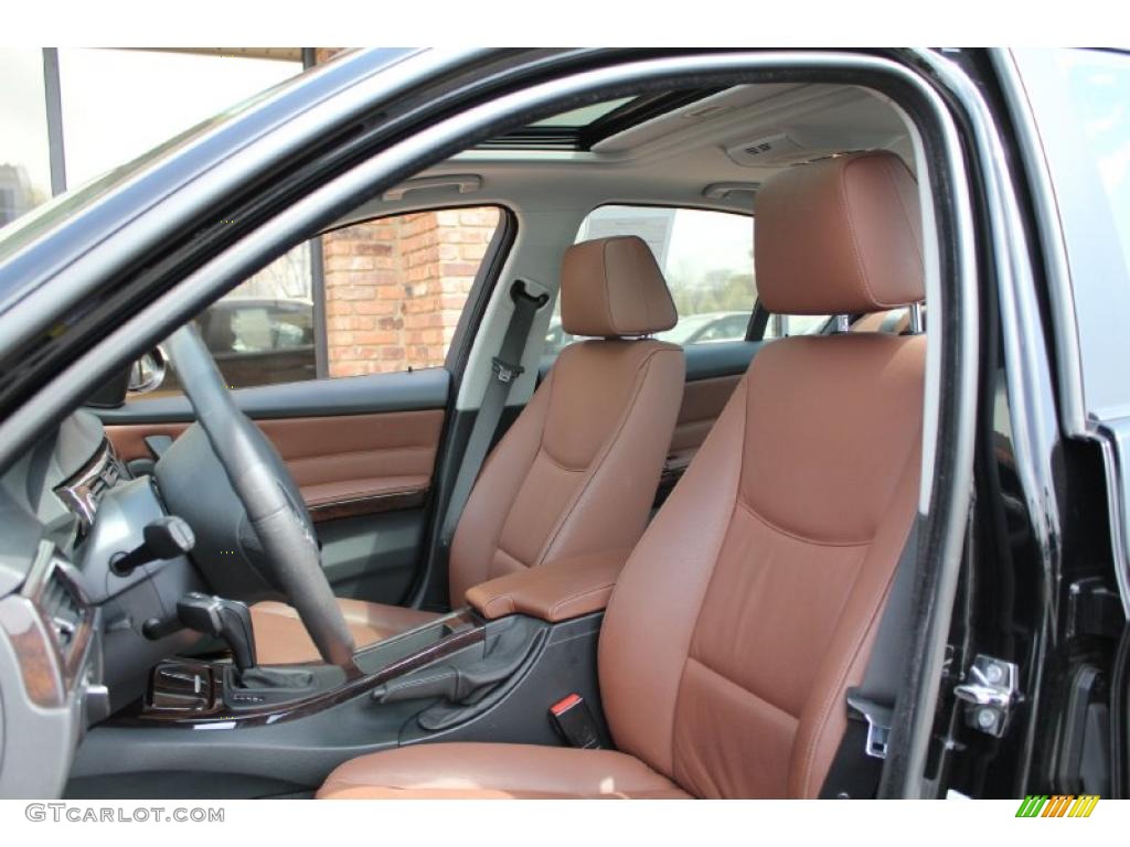 2008 3 Series 328xi Sedan - Jet Black / Terra Dakota Leather photo #10