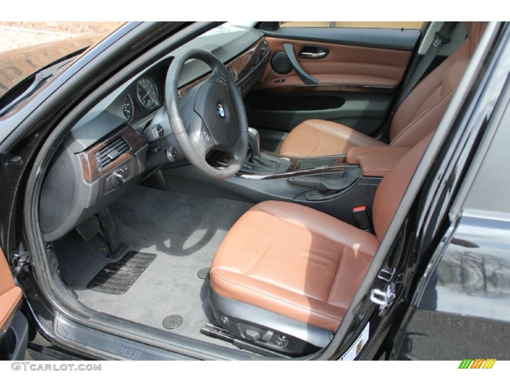 2008 3 Series 328xi Sedan - Jet Black / Terra Dakota Leather photo #11