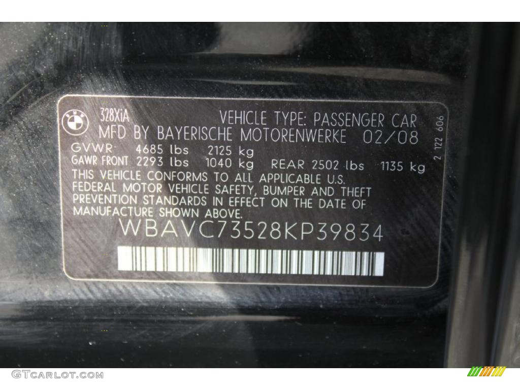 2008 3 Series 328xi Sedan - Jet Black / Terra Dakota Leather photo #17