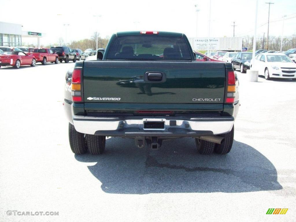 2005 Silverado 3500 LS Crew Cab 4x4 Dually - Dark Green Metallic / Dark Charcoal photo #13