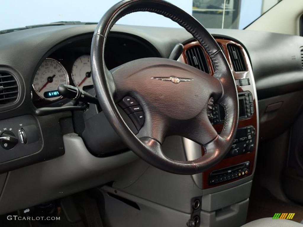 2007 Chrysler Town & Country Limited Medium Slate Gray Steering Wheel Photo #48517867