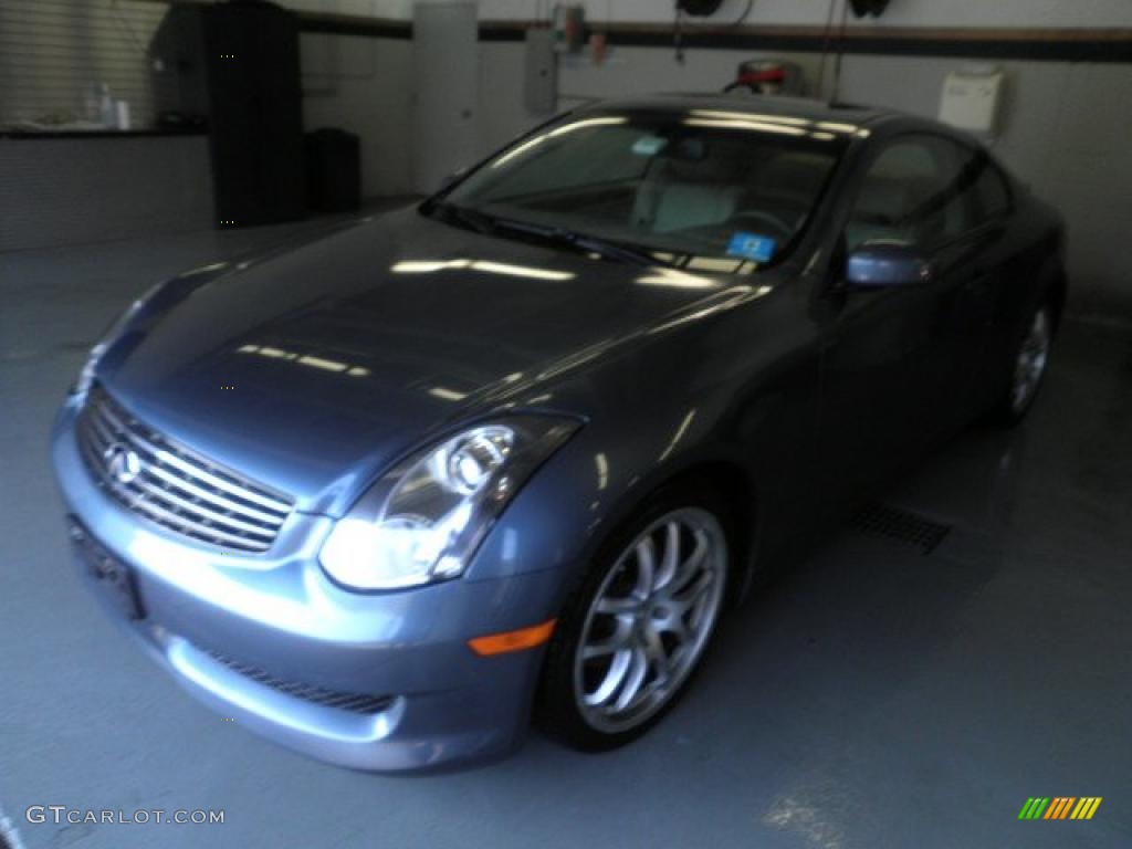 2006 G 35 Coupe - Athens Blue Pearl Metallic / Wheat photo #1