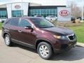 2011 Dark Cherry Kia Sorento LX  photo #1