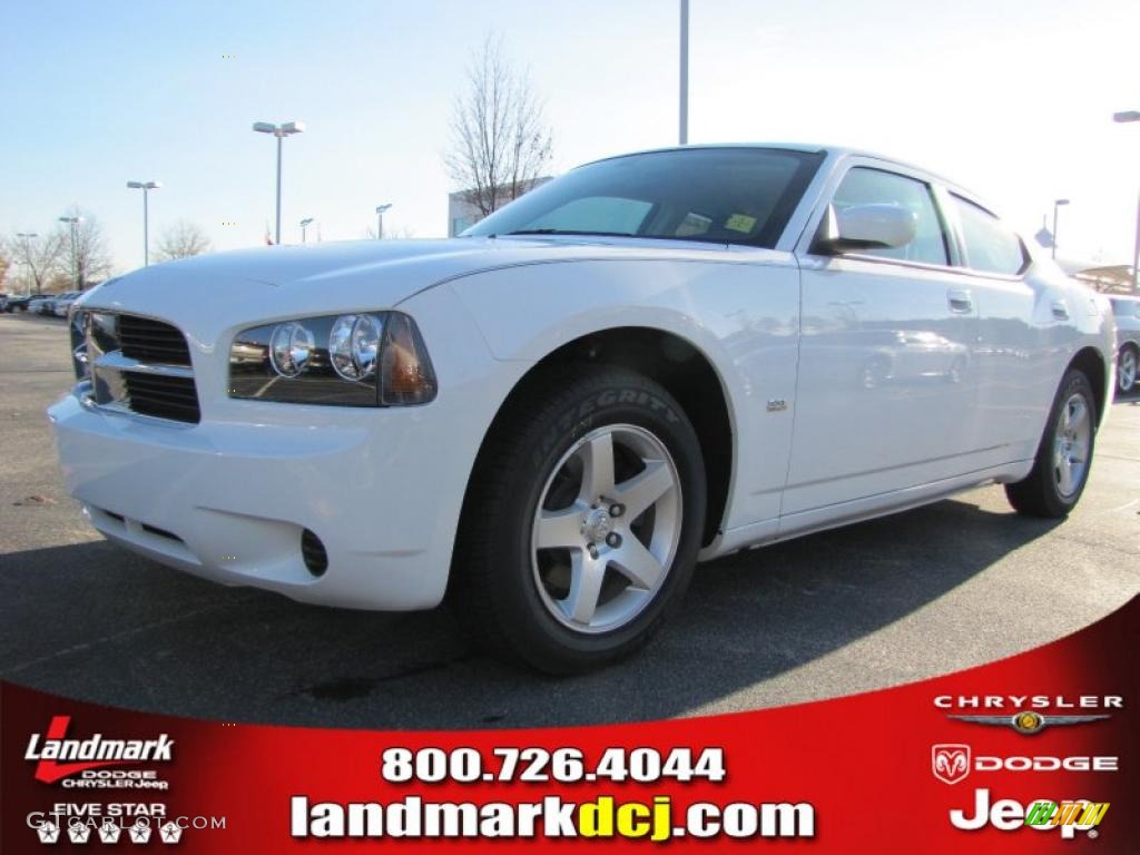 2010 Charger 3.5L - Stone White / Dark Slate Gray photo #1