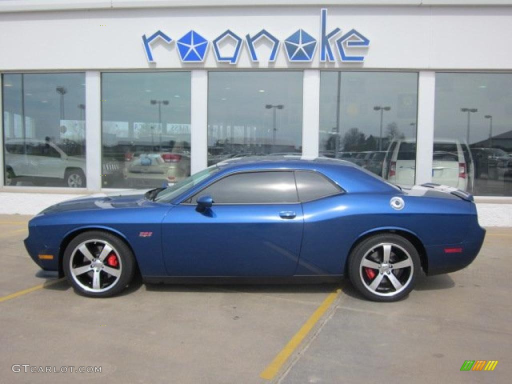 2011 Challenger SRT8 392 Inaugural Edition - Deep Water Blue Pearl / Pearl White/Blue photo #1