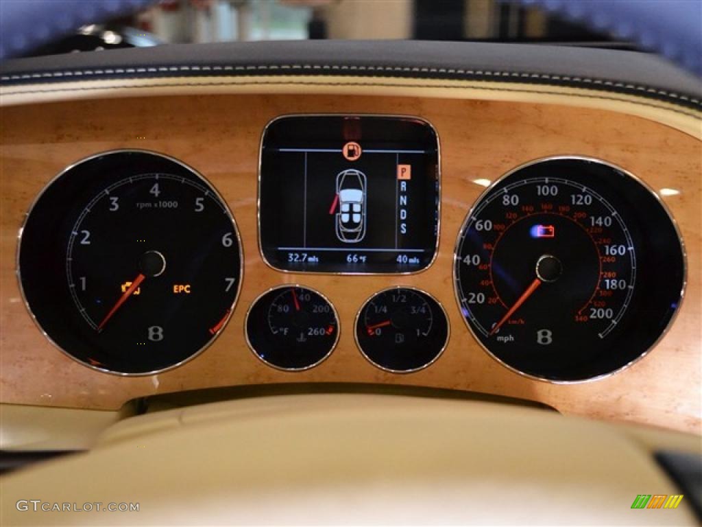 2011 Bentley Continental GTC Standard Continental GTC Model Gauges Photo #48522076