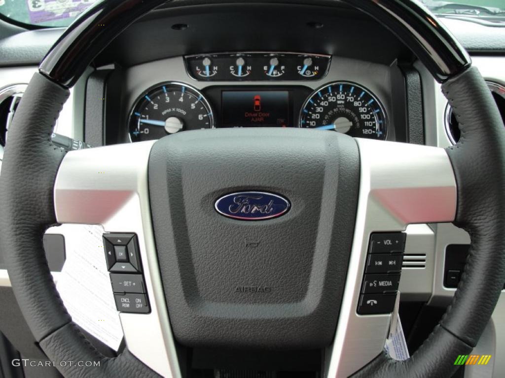 2011 F150 Platinum SuperCrew 4x4 - White Platinum Metallic Tri-Coat / Sienna Brown/Black photo #38