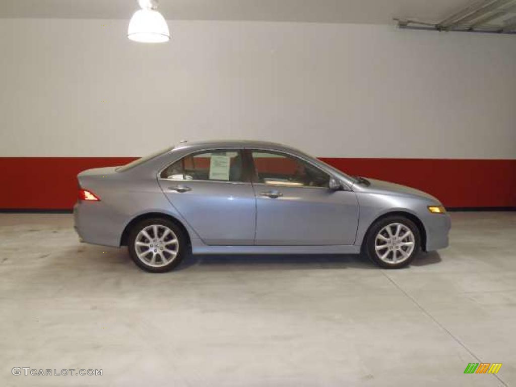 2008 TSX Sedan - Glacier Blue Metallic / Quartz Gray photo #2