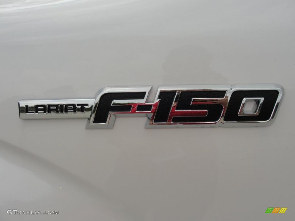 2011 F150 Lariat SuperCrew 4x4 - White Platinum Metallic Tri-Coat / Black photo #13