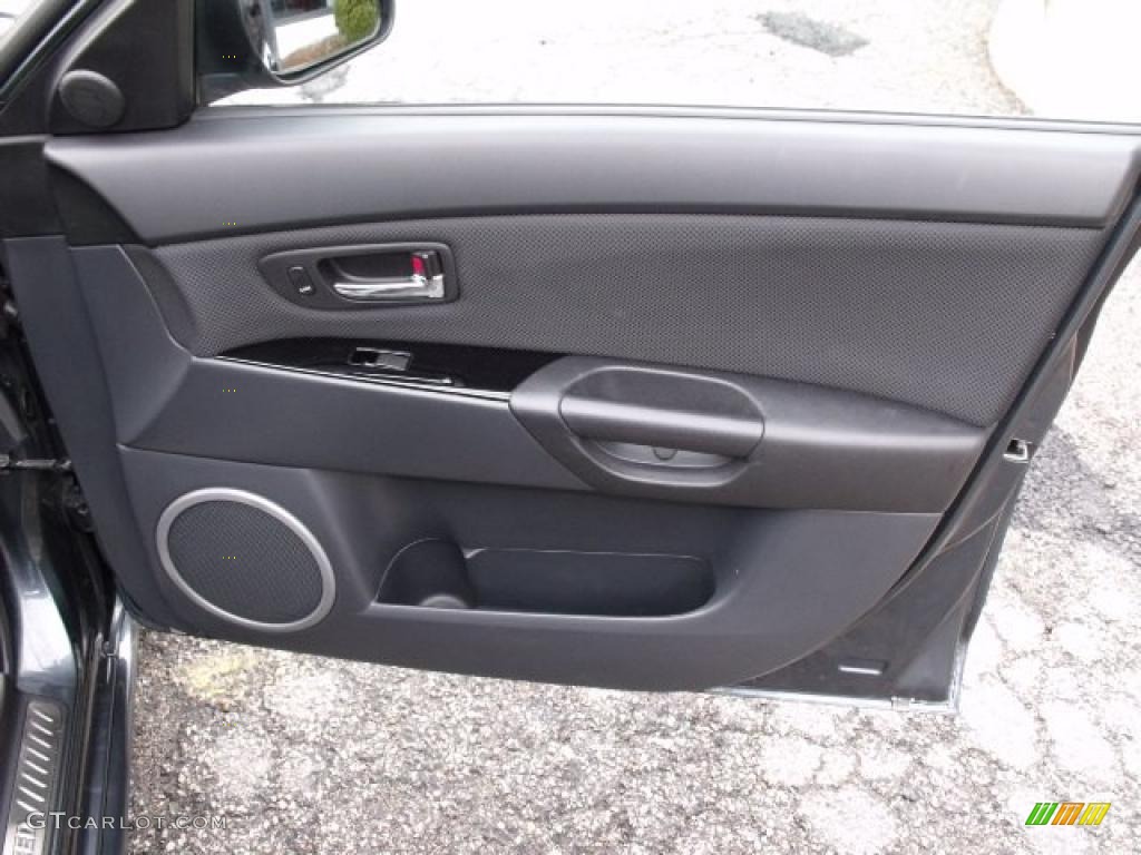 2008 Mazda MAZDA3 MAZDASPEED Sport MAZDASPEED Black Door Panel Photo #48525855