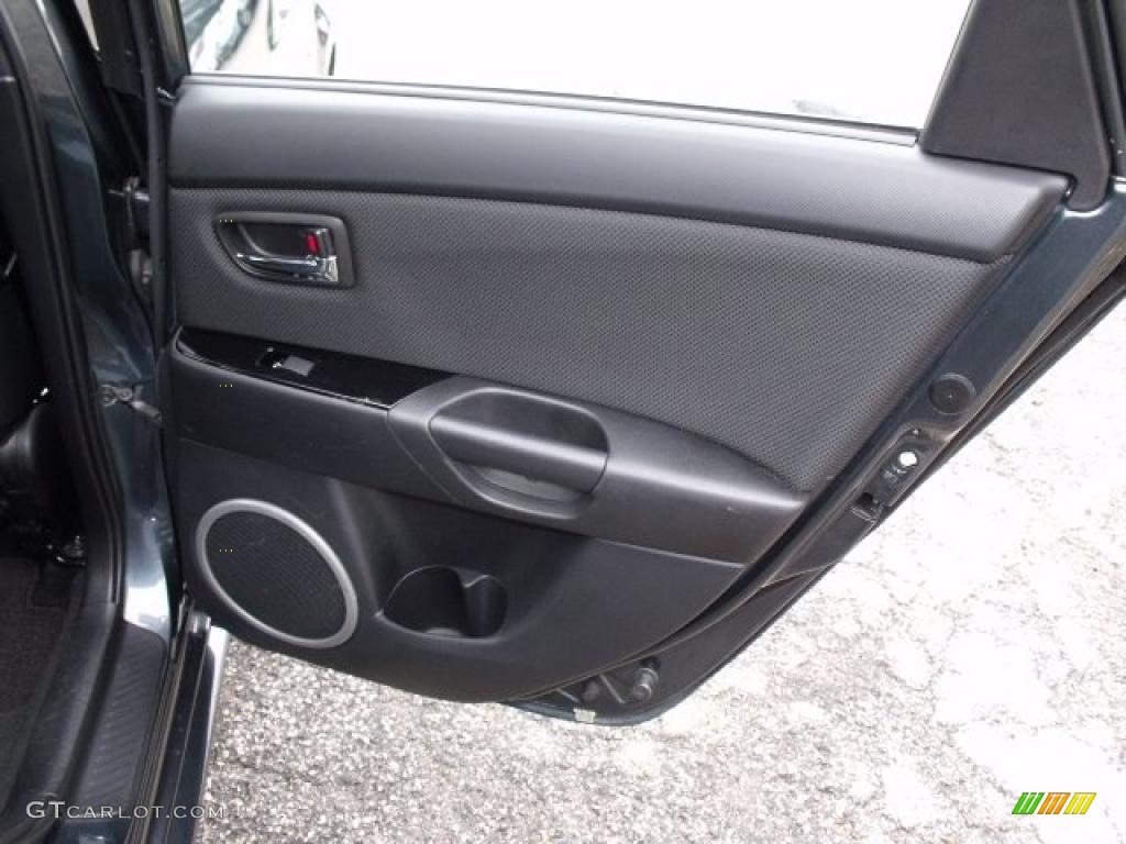 2008 Mazda MAZDA3 MAZDASPEED Sport MAZDASPEED Black Door Panel Photo #48525898