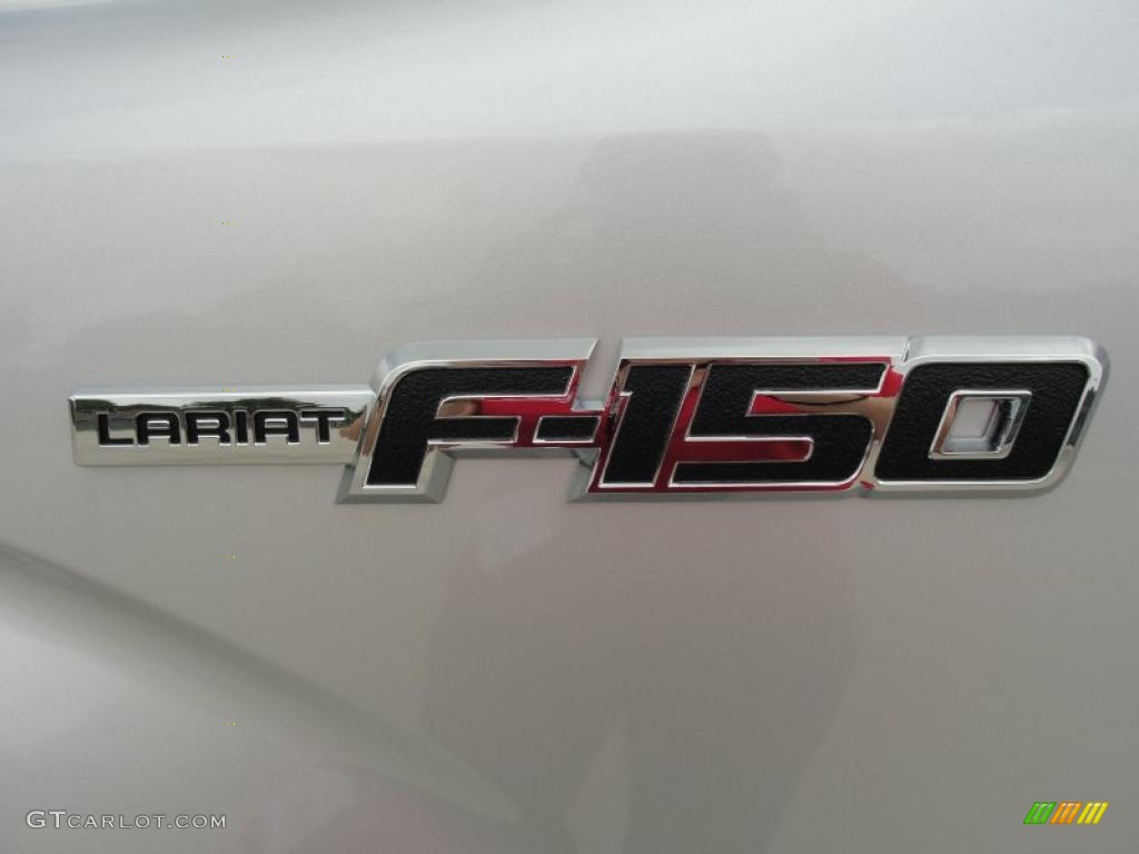 2011 F150 Lariat SuperCrew - Ingot Silver Metallic / Black photo #13