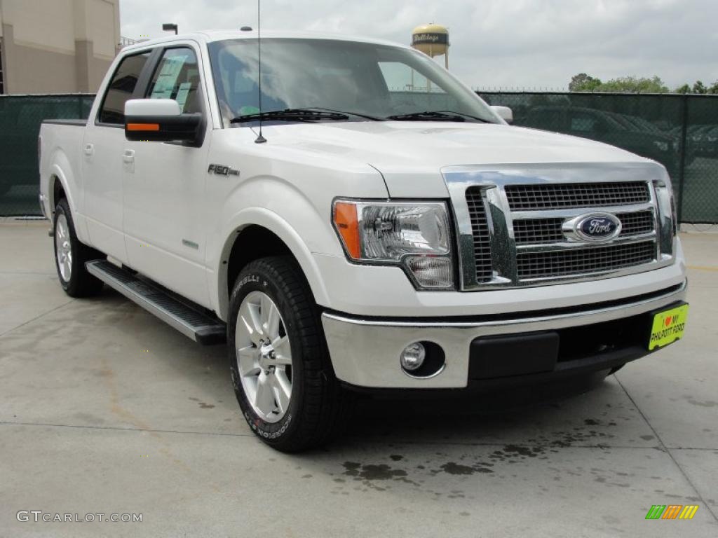 White Platinum Metallic Tri-Coat Ford F150