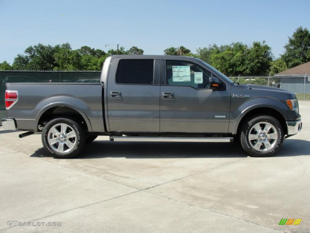 2011 F150 Lariat SuperCrew - Sterling Grey Metallic / Black photo #2