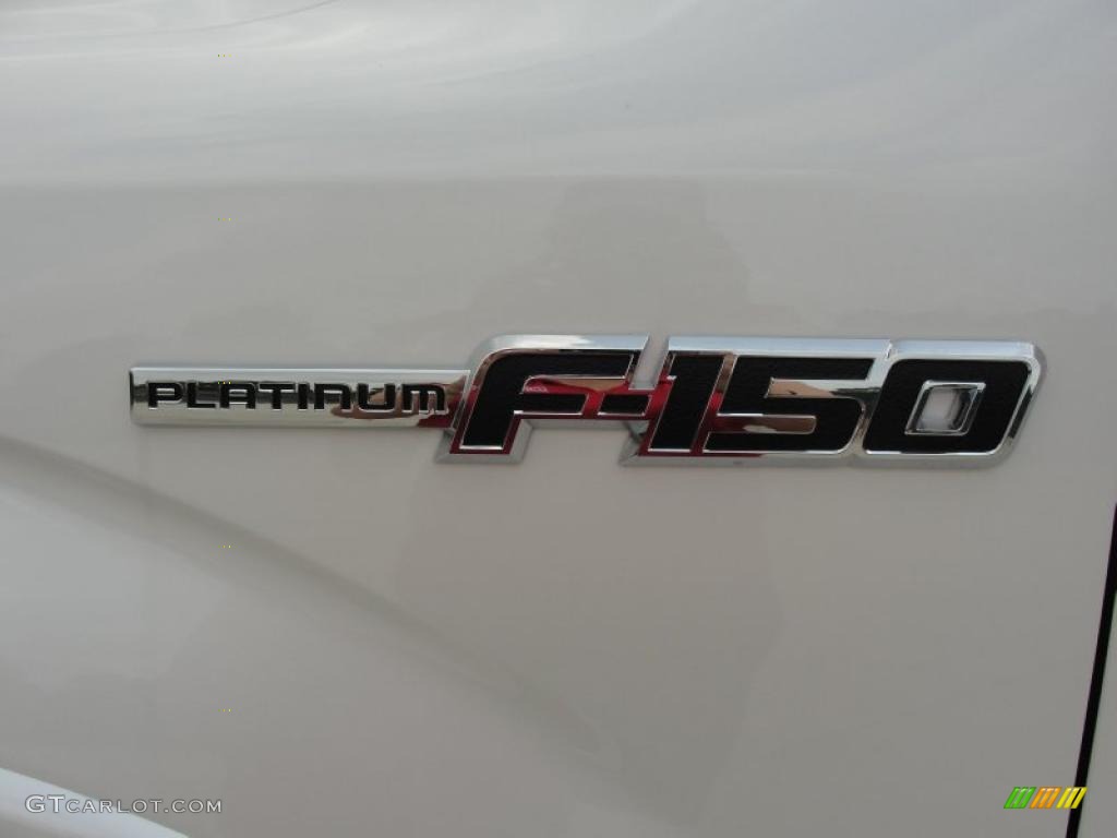 2011 F150 Platinum SuperCrew - White Platinum Metallic Tri-Coat / Steel Gray/Black photo #12