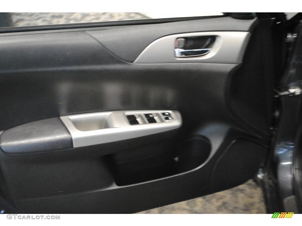 2009 Impreza 2.5i Premium Sedan - Dark Gray Metallic / Carbon Black photo #18