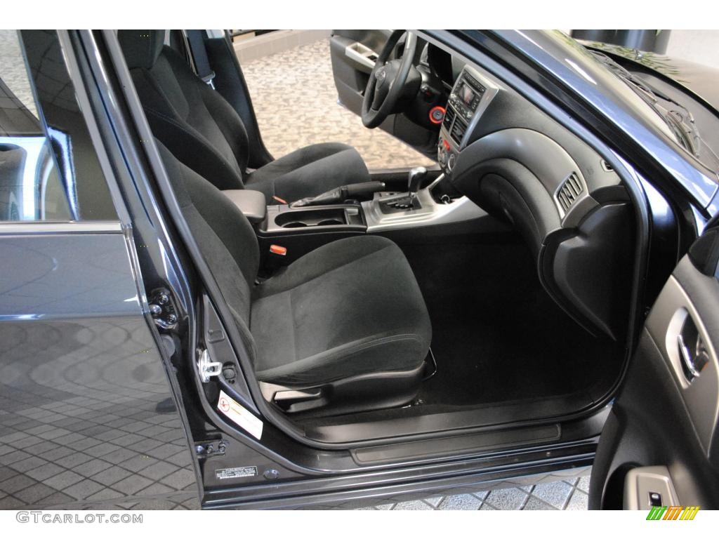 2009 Impreza 2.5i Premium Sedan - Dark Gray Metallic / Carbon Black photo #42