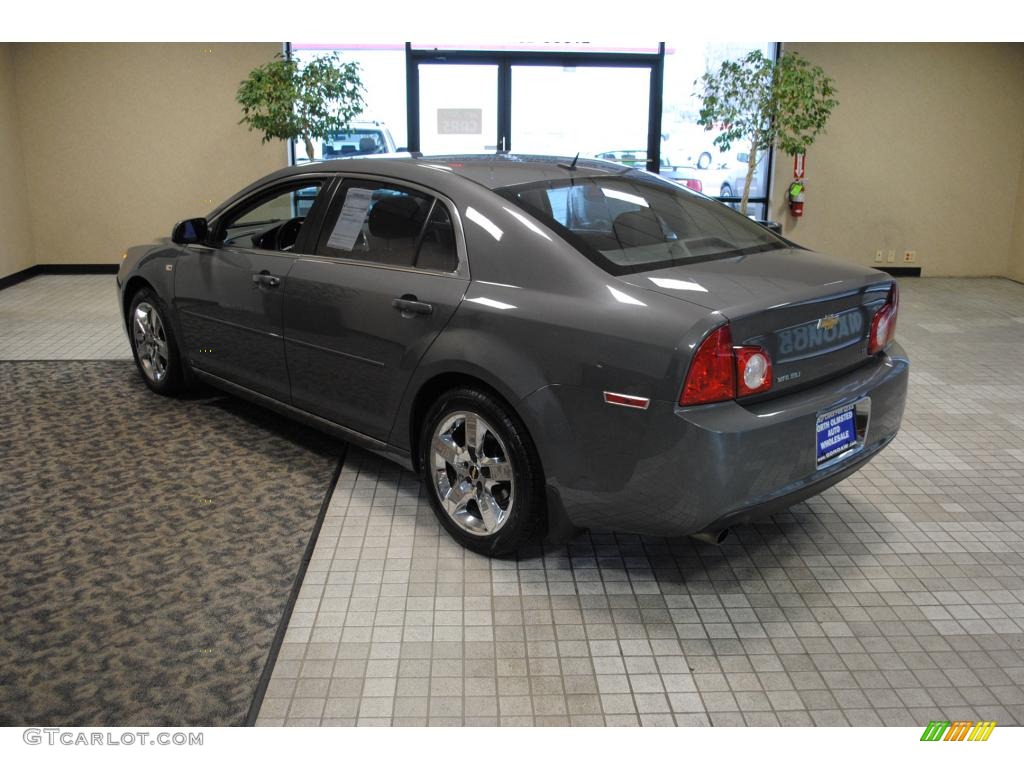 2008 Malibu LT Sedan - Dark Gray Metallic / Titanium Gray photo #6