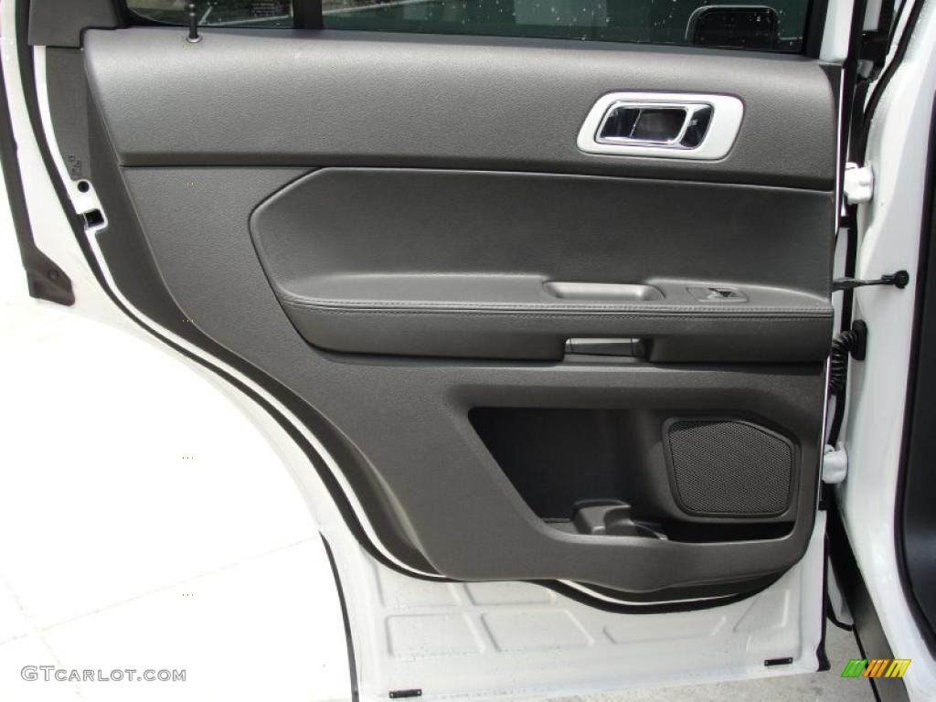 2011 Ford Explorer Limited Charcoal Black Door Panel Photo #48528230