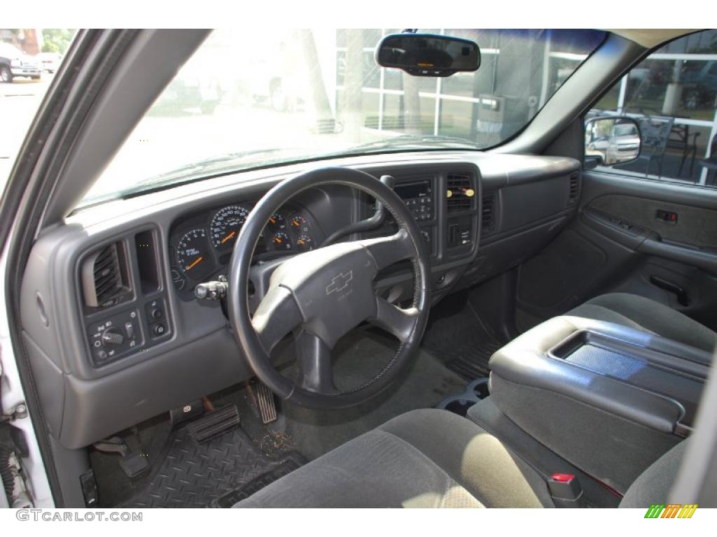 2003 Silverado 1500 LS Extended Cab - Summit White / Dark Charcoal photo #11