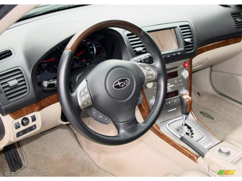 Warm Ivory Interior 2008 Subaru Outback 3.0R L.L.Bean Edition Wagon Photo #48530489