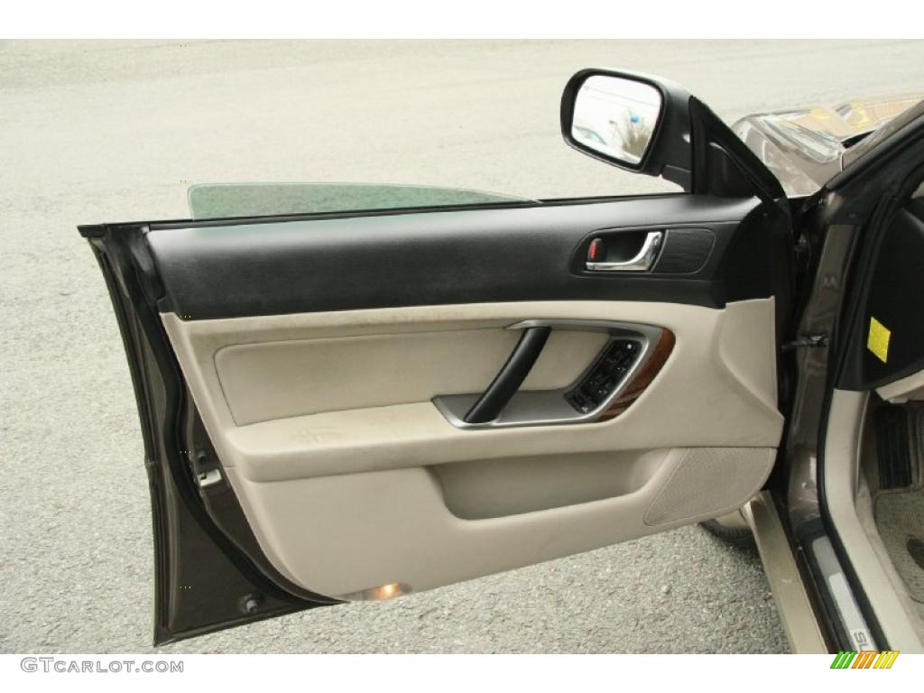2008 Subaru Outback 3.0R L.L.Bean Edition Wagon Warm Ivory Door Panel Photo #48530555